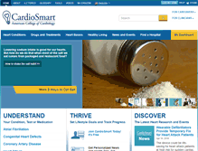 Tablet Screenshot of cardiosmart.org
